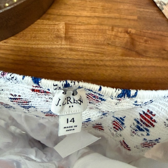 J Crew Floral Sleeveless Dress with Ruffled Straps - Picture 5 of 5